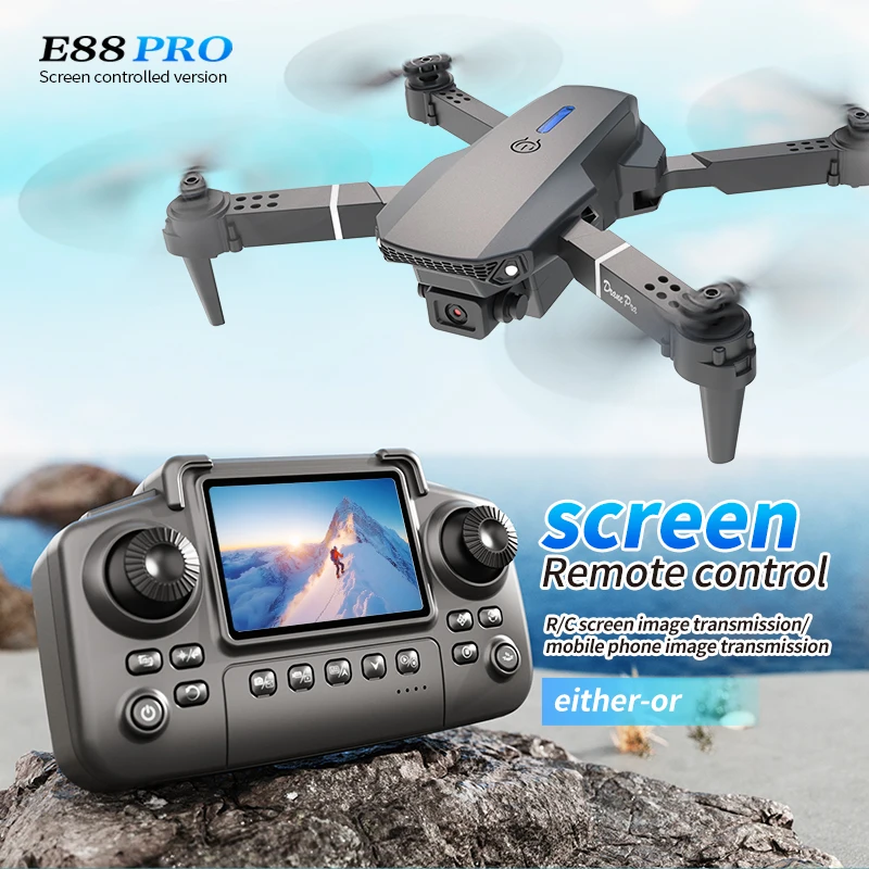 Drone Rc Harness - Profissional e88 pro drone com tela