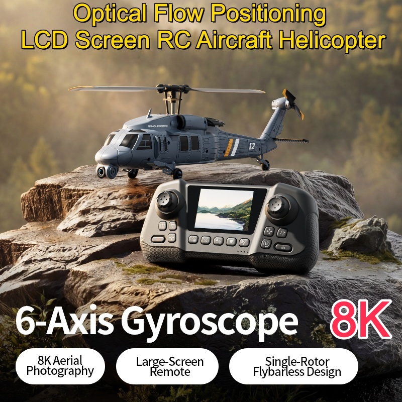 Rc Helicopter Gyro - Helicóptero RC 8K Flybarless com Fluxo