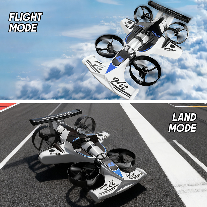 Drone Rc Ufo - 2 em 1 mini drone ar-chão