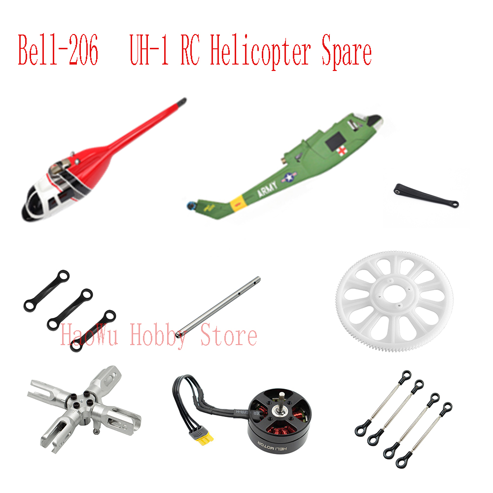 Rc Helicopter Gyro - Flywing bell206 UH1 Bell-206 UH-1 RC
