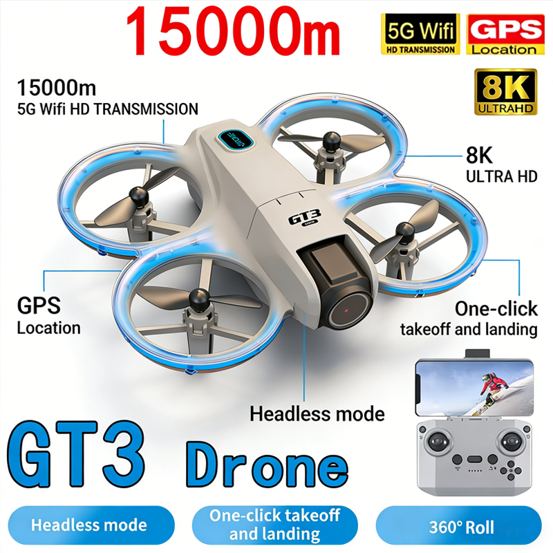 Novo GT3 MAX Drone 8K HD Fotog - Drone Pro Rc Ufo avaliação e preço