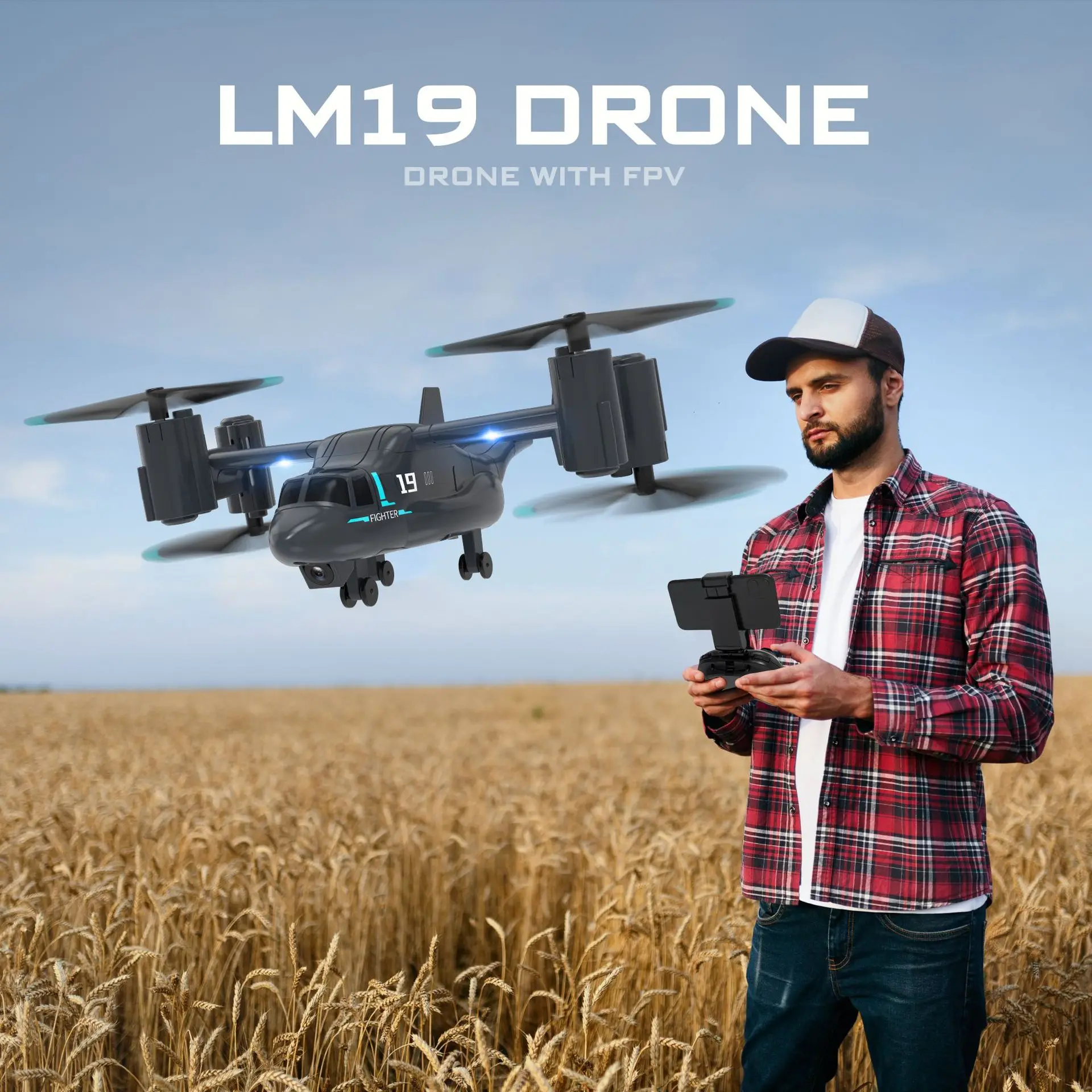 Lm19 helicóptero de controle r - Drone Rc Harness avaliação e preço