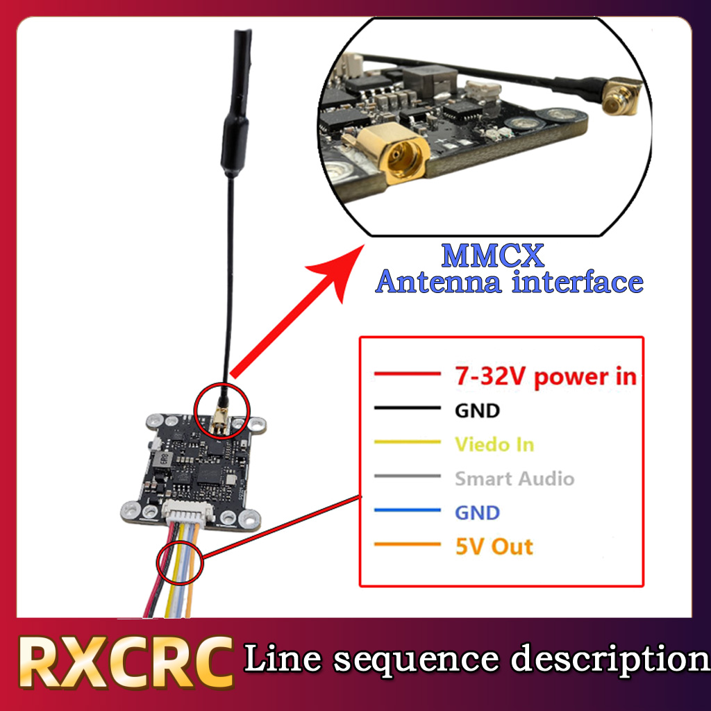 Módulo RXCRC 5.8G 48CH 1.6W VT - Drone Rc With Camera avaliação e preço