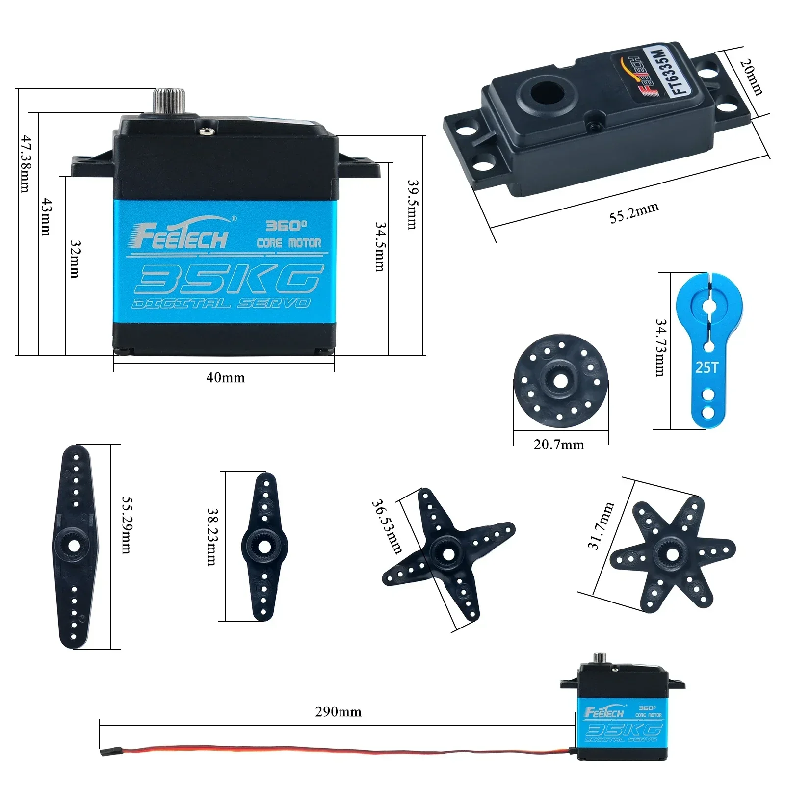 Feetech ft6335m digital rc ser - Drone Rc Jet avaliação e preço