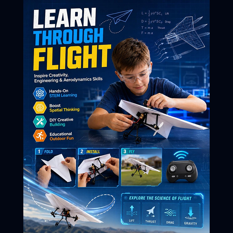 Kit de Avião de Papel RC com E - Drone Rc Jet avaliação e preço