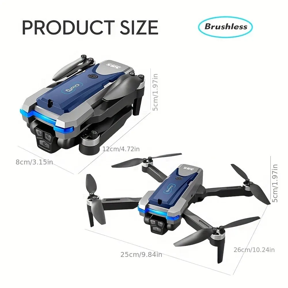 Dobrável RC S8S GPS Drone, 5G  - Drone Rc Harness avaliação e preço